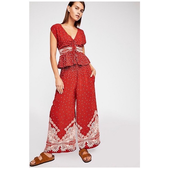 Free People Babylon River Pants Size 4 - Picture 2 of 10